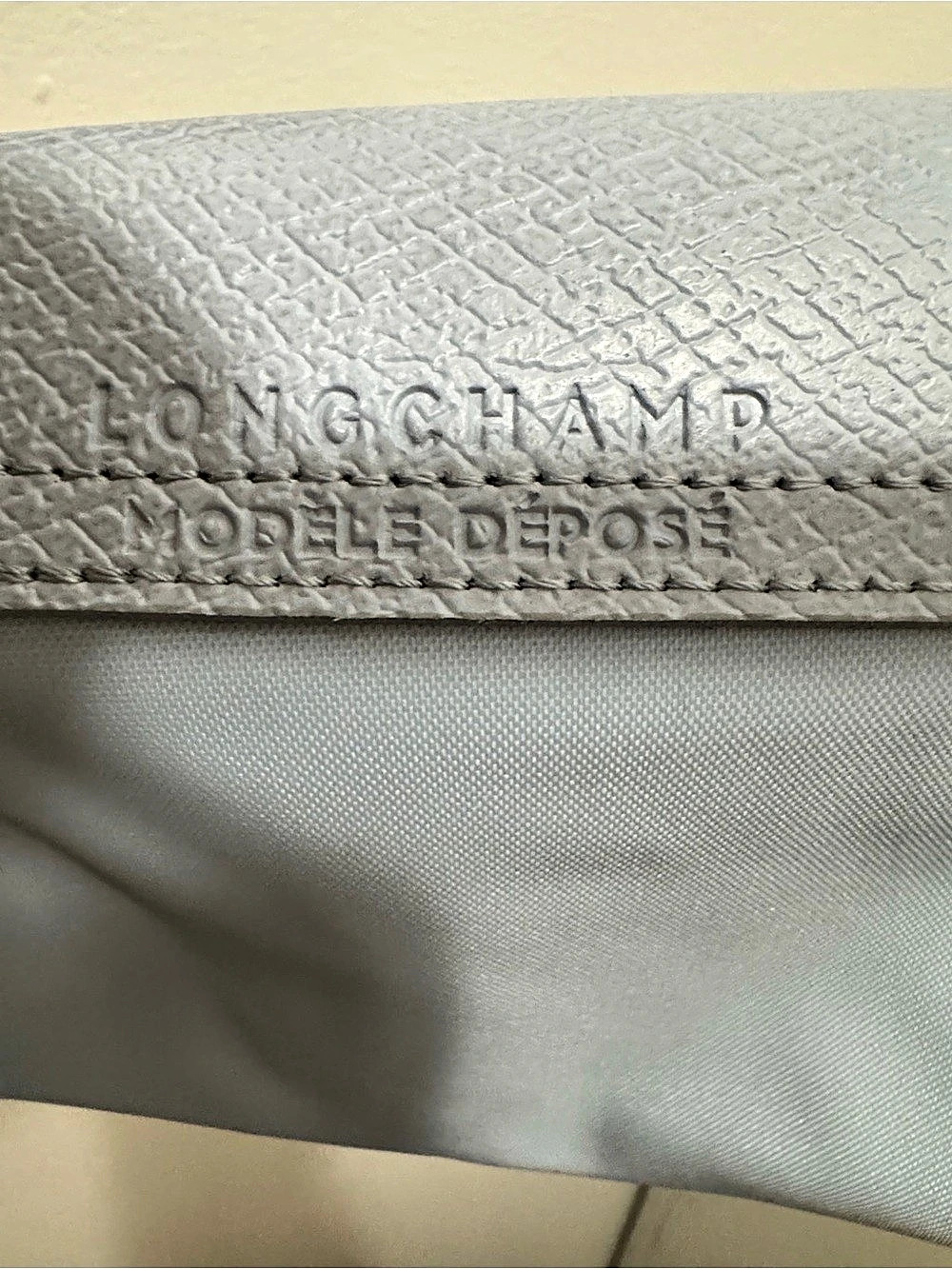 Longchamp Le Pliage Extra Small Pouch with Handle Shoulder Bag in Sky Blue - Picture 7 of 7